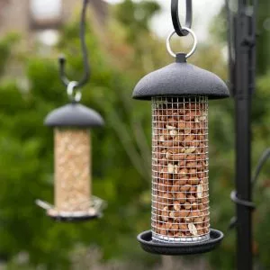 Black Steel Large Peanut Feeder by Gardman