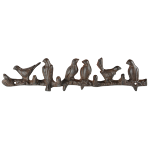 Coat Rack, birds in a row